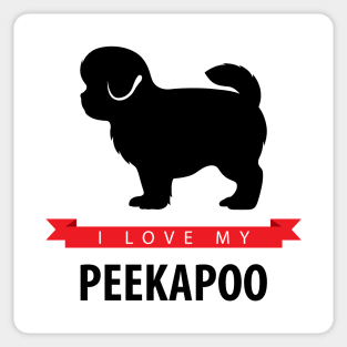 I Love My Peekapoo Sticker